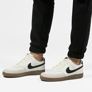 Nike Court Vision Low Shoes Mens Size 10.5 Off White Beige Black Gum FQ8075-133